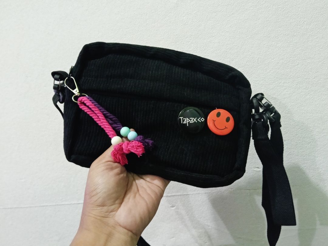 TAPAXCO - Tas Selempang Handbag Corduroy Marsha Tas Slingbag Wanita Pria FREE BROS Tapax - foto 9 dari 10