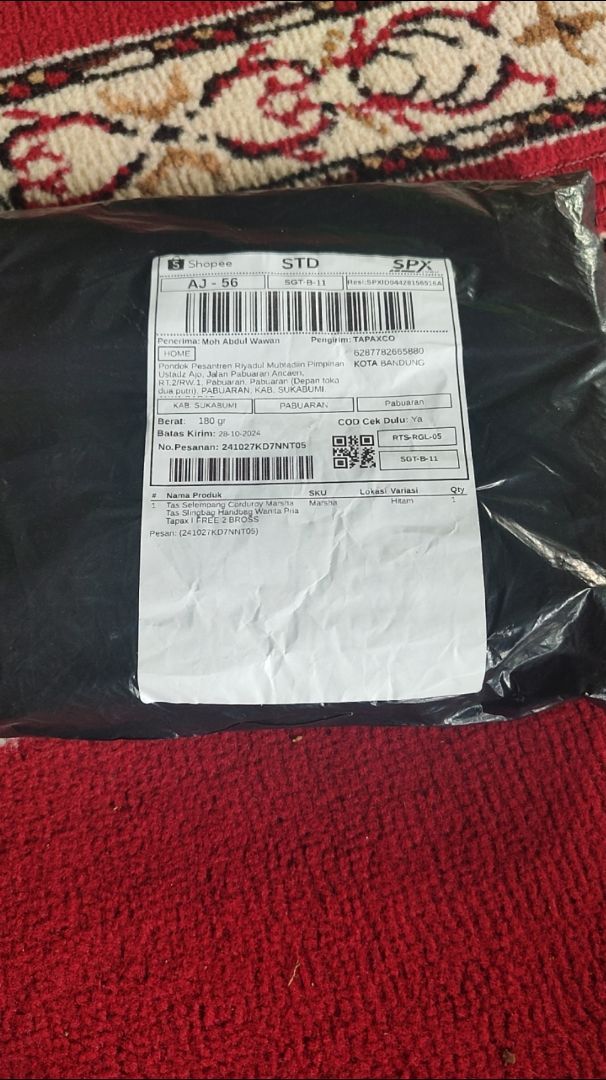 TAPAXCO - Tas Selempang Handbag Corduroy Marsha Tas Slingbag Wanita Pria FREE BROS Tapax - Foto ulasan pembeli
