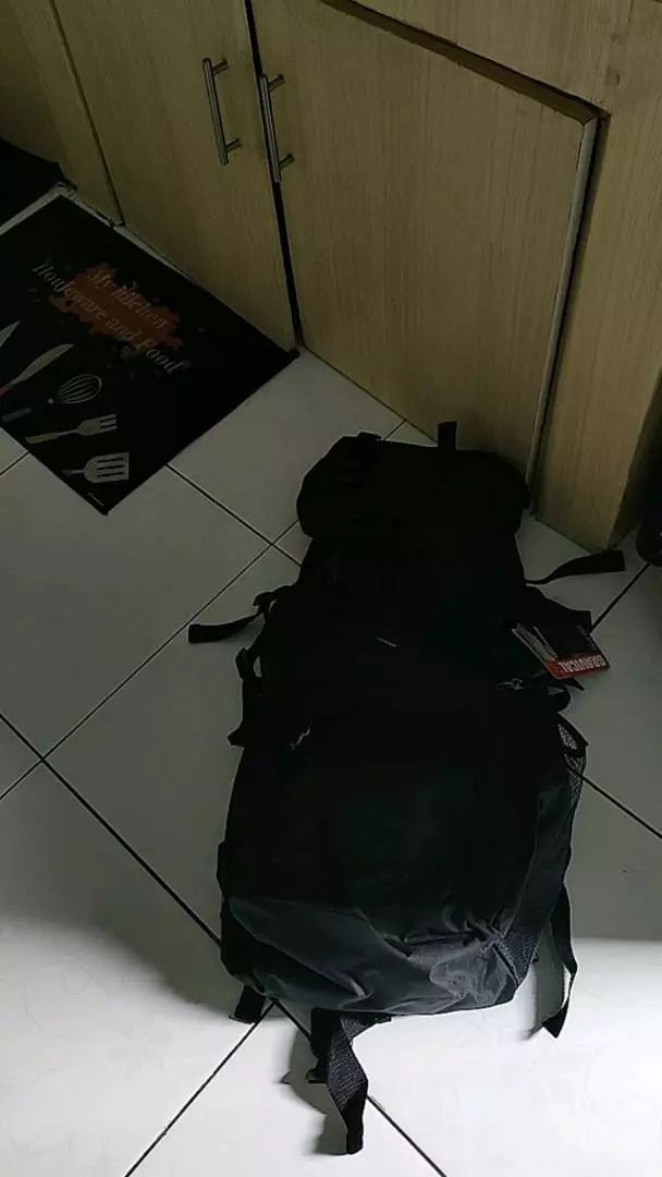 Tas Gunung Carrier Murah Ransel 60 Liter Camping Hiking Outdoor Kyuu Mudik Traveling - Foto ulasan pembeli