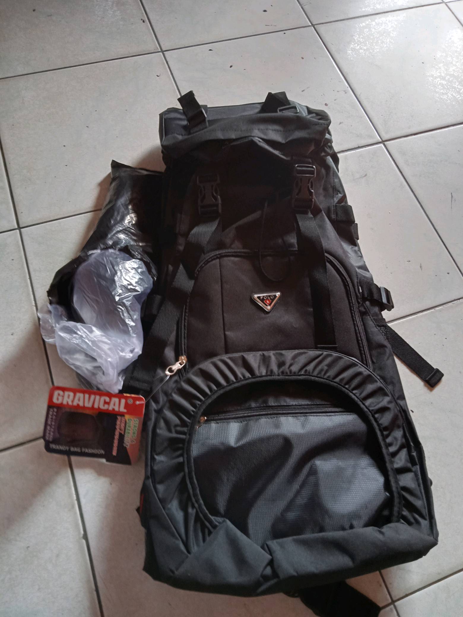 Tas Gunung Carrier Murah Ransel 60 Liter Camping Hiking Outdoor Kyuu Mudik Traveling - Foto ulasan pembeli
