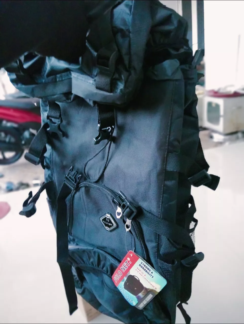 Tas Gunung Carrier Murah Ransel 60 Liter Camping Hiking Outdoor Kyuu Mudik Traveling - Foto ulasan pembeli