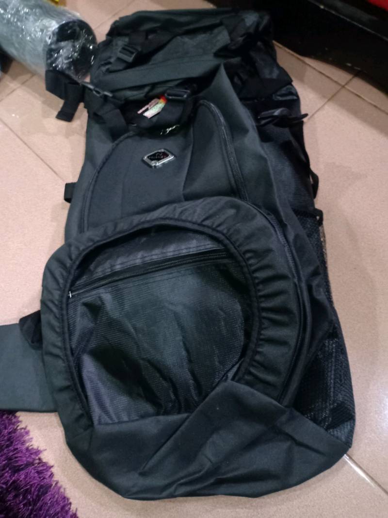 Tas Gunung Carrier Murah Ransel 60 Liter Camping Hiking Outdoor Kyuu Mudik Traveling - Foto ulasan pembeli