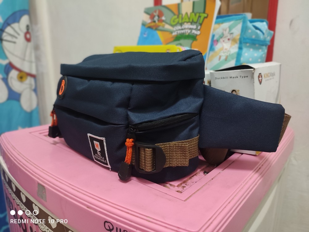 Tas Pinggang Pria R2 006 Unisex 4 Kompartemen - Foto ulasan pembeli