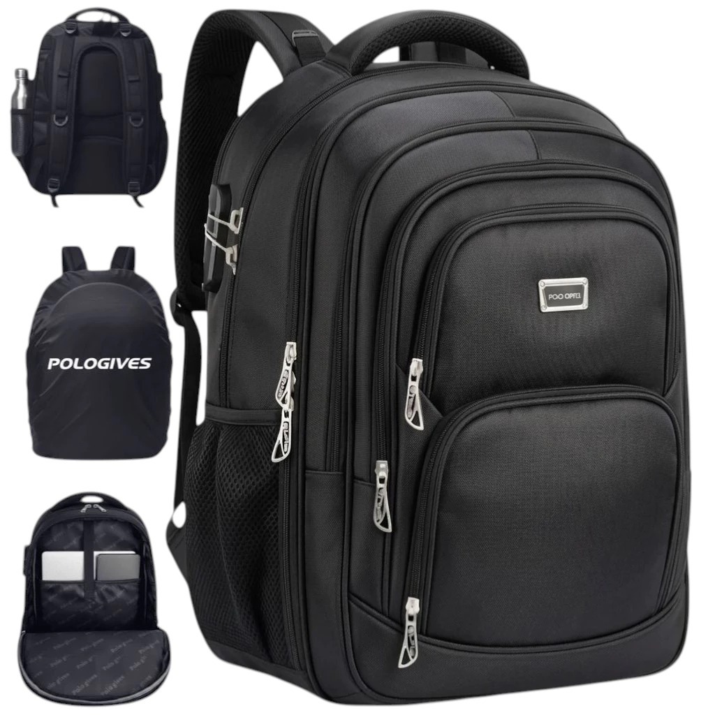 Tas Polo GIVES 20 In Expandable New Ransel Kerja Tas sekolah Kunci Usb Port POLO Import - foto 1 dari 10