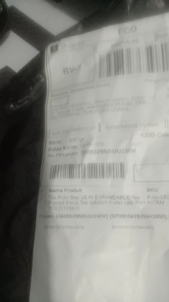 Tas Polo Star 18 IN EXPANDABLE Tas Ransel Kerja Tas sekolah Kunci Usb Port POLO Import - Foto ulasan pembeli