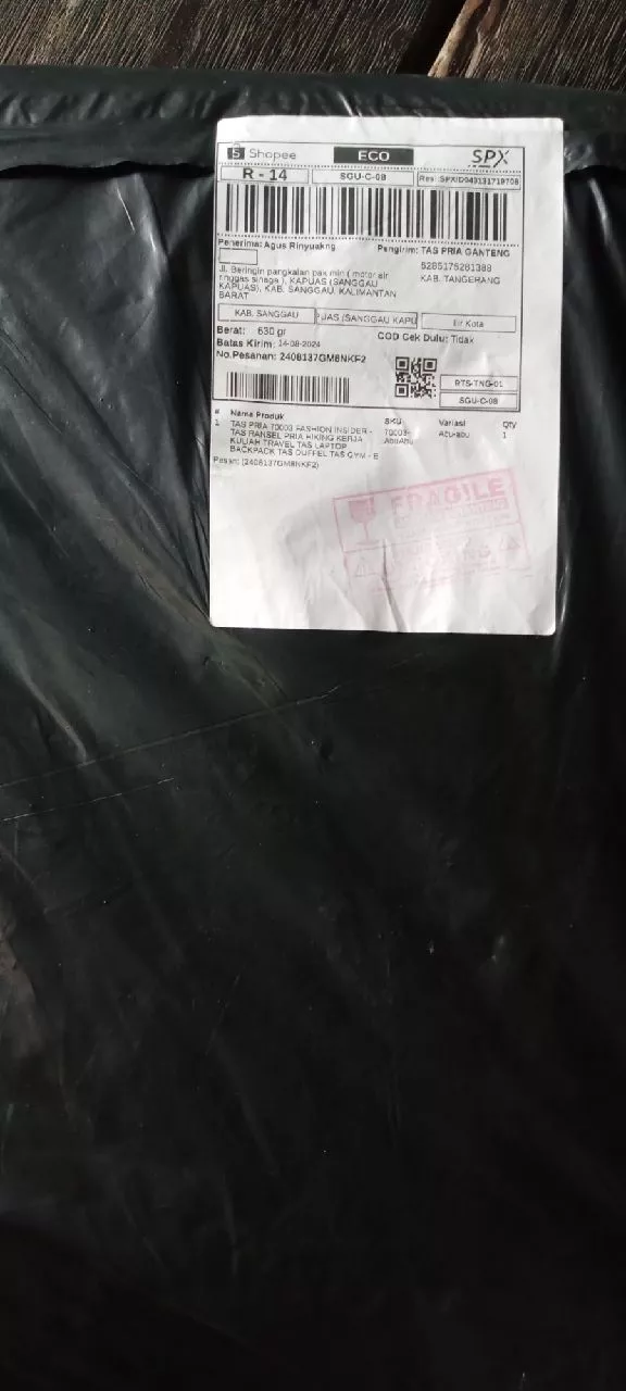 Tas Pria Fashion Insider 25L Waterproof Laptop - Foto ulasan pembeli