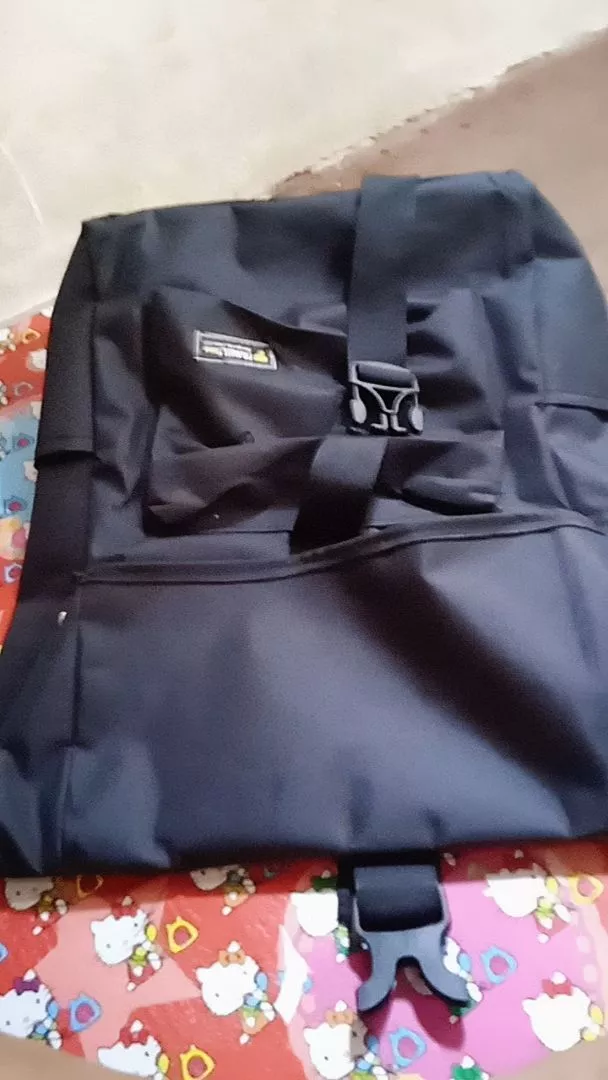 Tas Pria Raindoz Bandung Backpack Keren Hitam - Foto ulasan pembeli