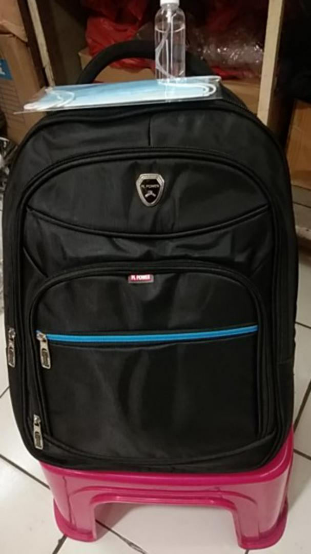 Tas Pria Ransel Laptop PL Power 18 inc Expanding Tas Laptop USB Ransel Polo Import POWER OFFICIAL - foto 8 dari 10