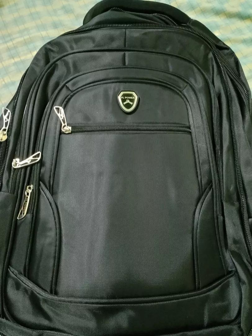 Tas Pria Ransel Laptop PL Power 18 inc Expanding Tas Laptop USB Ransel Polo Import POWER OFFICIAL - Foto ulasan pembeli