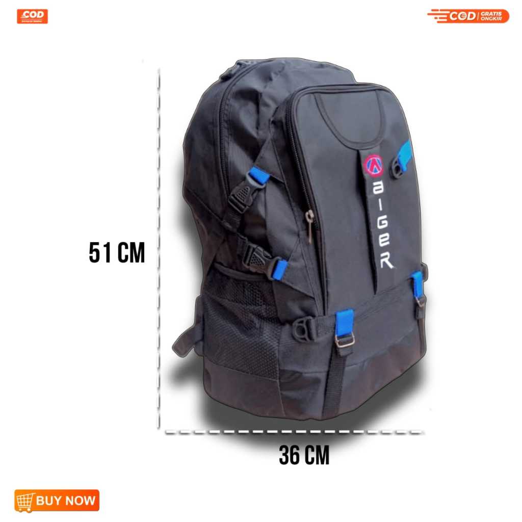 Tas Ransel Unisex 50L-55L Diskon Warna Merah - foto 2 dari 10