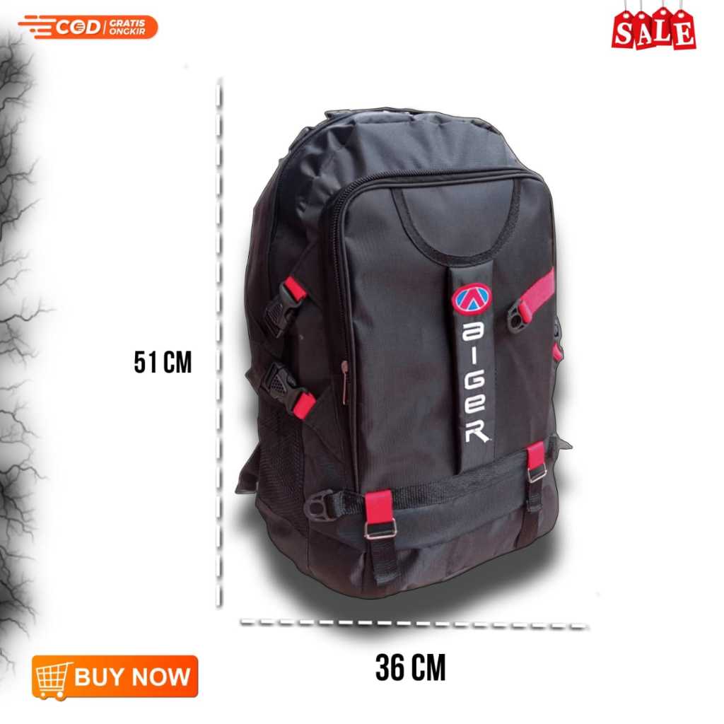 Tas Ransel Unisex 50L-55L Diskon Warna Merah - foto 8 dari 10
