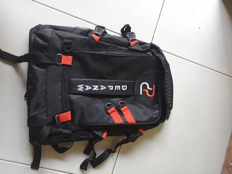 Tas Ransel Unisex 50L-55L Diskon Warna Merah - Foto ulasan pembeli