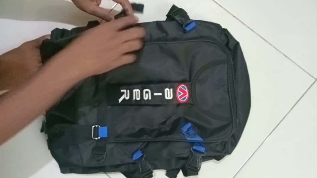Tas Ransel Unisex 50L-55L Diskon Warna Merah - Foto ulasan pembeli
