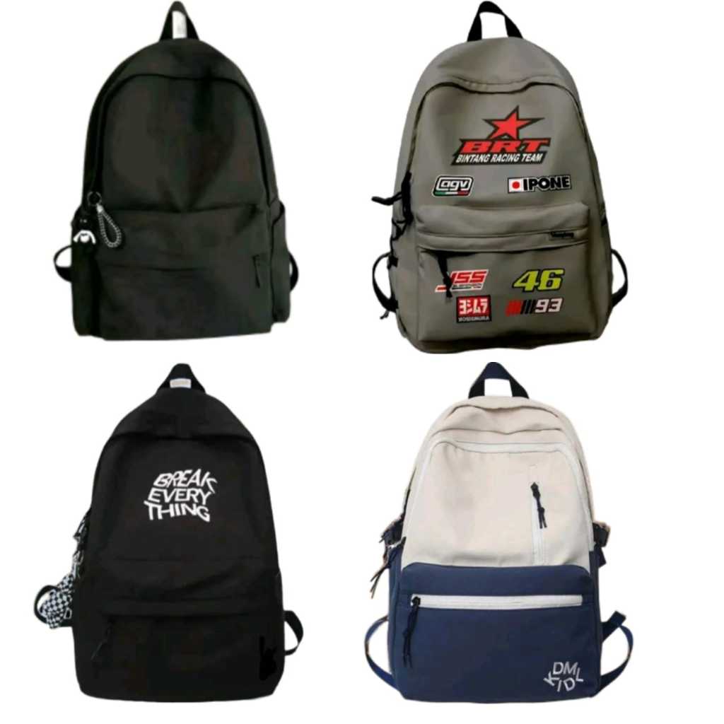 Tas Ransel Anak SD Laki-Laki Aesthetic Hitam Murah - foto 1 dari 10