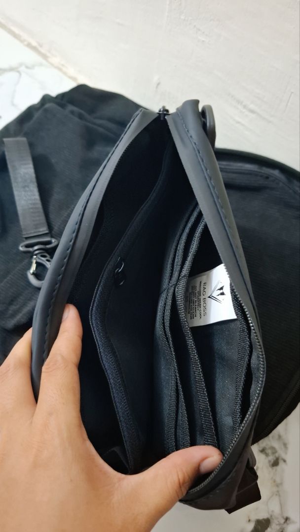 Tas Ransel Corduroy Unisex Bintang dengan Slot Laptop 15 Inci - Foto ulasan pembeli
