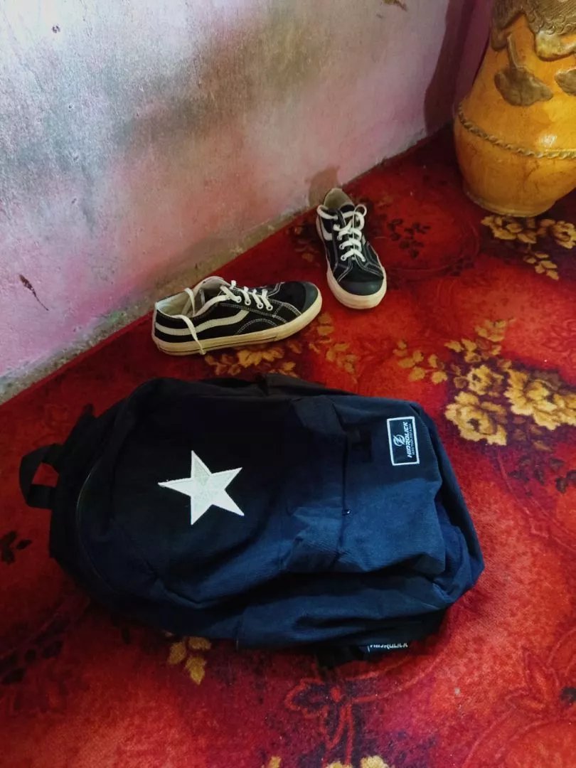 Tas Ransel Corduroy Unisex Dengan Slot Laptop - Foto ulasan pembeli
