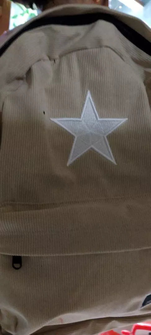 Tas Ransel Corduroy Unisex Dengan Slot Laptop - Foto ulasan pembeli