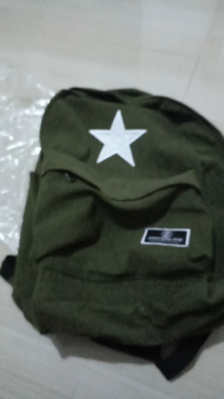 Tas Ransel Corduroy Pria Wanita Laptop 15" - Foto ulasan pembeli