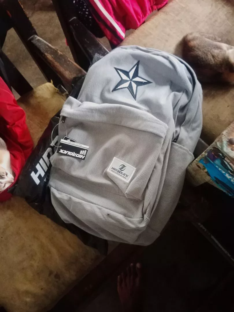 Tas Ransel Corduroy Pria Wanita Laptop 15" - Foto ulasan pembeli