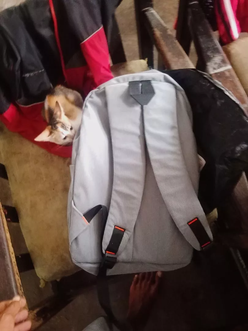 Tas Ransel Corduroy Pria Wanita Laptop 15" - Foto ulasan pembeli