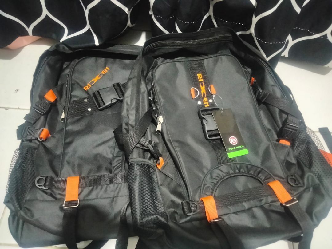 Tas Ransel JUMBO Unisex Kapasitas 60L Warna Hitam Jumbo - foto 6 dari 10