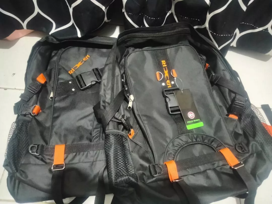 Tas Ransel JUMBO Unisex Kapasitas 60L Warna Hitam Jumbo - Foto ulasan pembeli