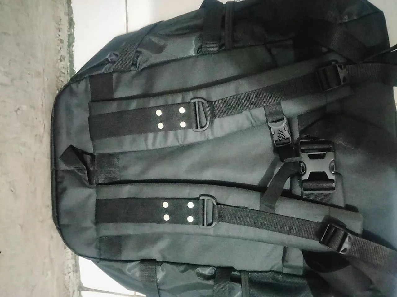 Tas Ransel JUMBO Unisex Kapasitas 60L Warna Hitam Jumbo - Foto ulasan pembeli