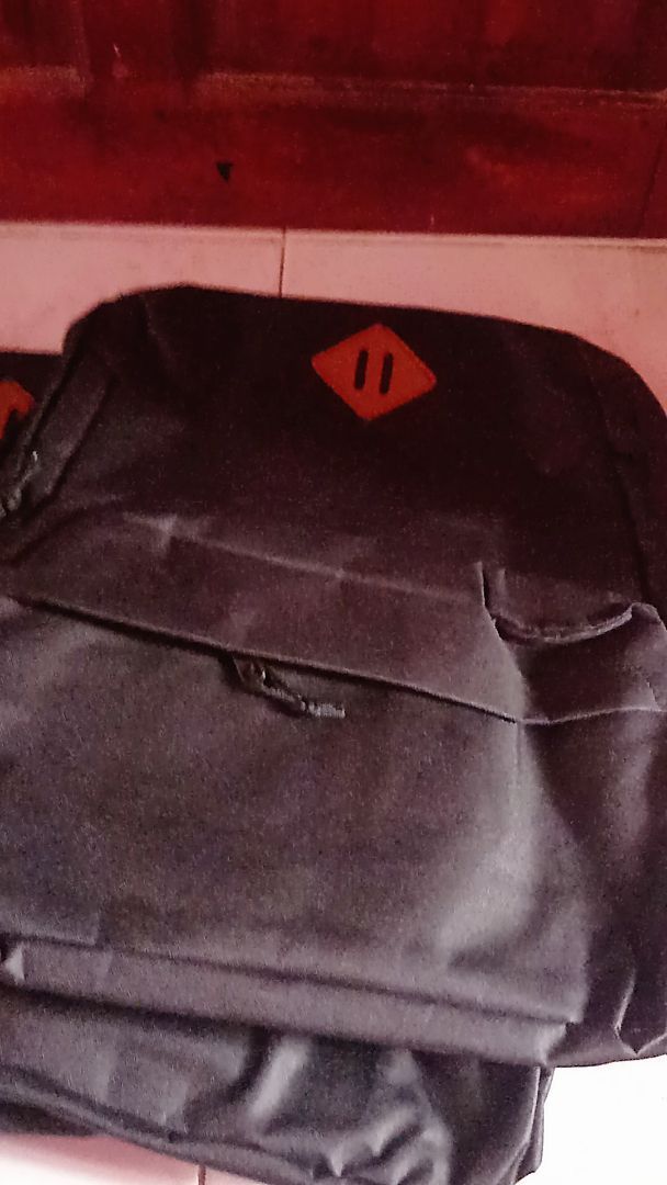 Tas Ransel Korea Pria Wanita Polos Tahan Air - Foto ulasan pembeli