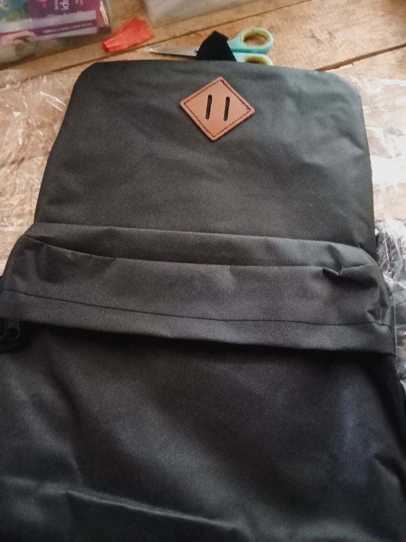 Tas Ransel Korea Pria Wanita Polos Tahan Air - Foto ulasan pembeli