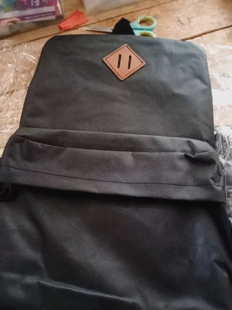 Tas Ransel Korea Pria Wanita Polos Tahan Air - Foto ulasan pembeli