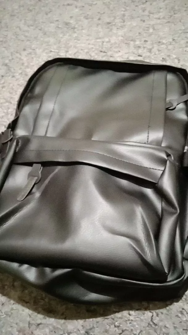 Tas Ransel Kulit Laptop Pria Wanita Nauril - Foto ulasan pembeli