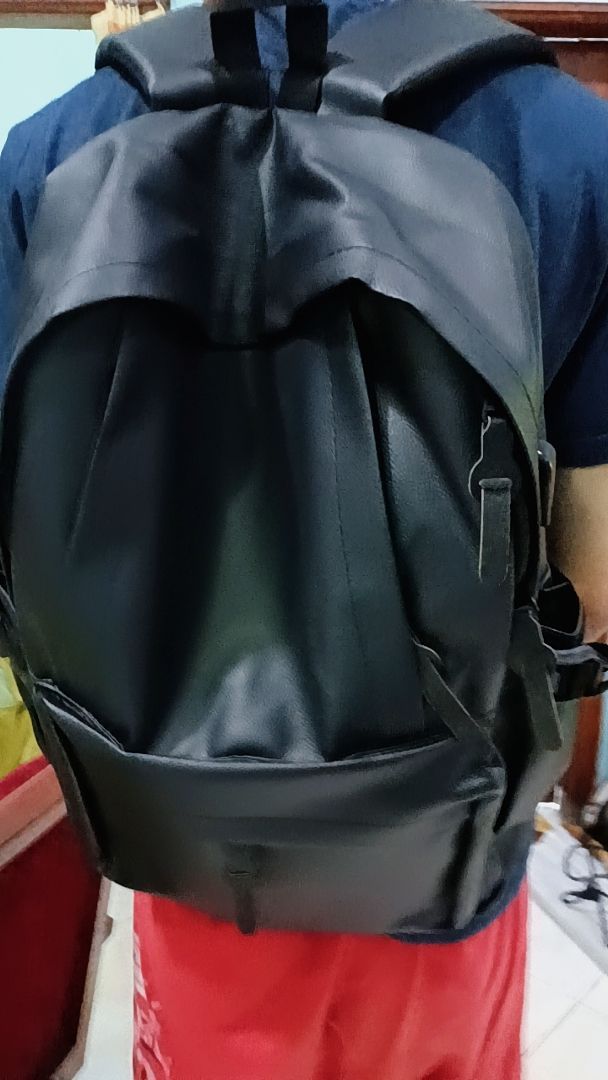 Tas Ransel Kulit Laptop Pria Wanita Nauril - Foto ulasan pembeli