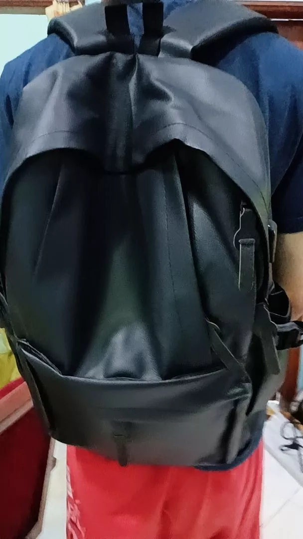 Tas Ransel Kulit Laptop Pria Wanita Nauril - Foto ulasan pembeli