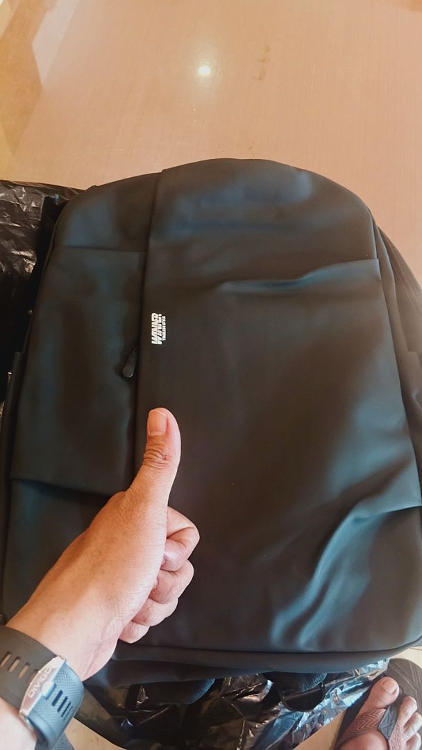 Tas Ransel Laptop Waterproof Bonus Rain Cover Ransel Pria Tas Sekolah Kuliah Kerja Winner 011-1 - foto 8 dari 10