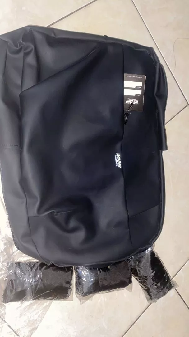 Tas Ransel Laptop Waterproof Bonus Rain Cover Ransel Pria Tas Sekolah Kuliah Kerja Winner 011-1 - Foto ulasan pembeli