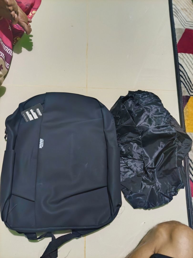 Tas Ransel Laptop Waterproof Bonus Rain Cover Ransel Pria Tas Sekolah Kuliah Kerja Winner 011-1 - Foto ulasan pembeli