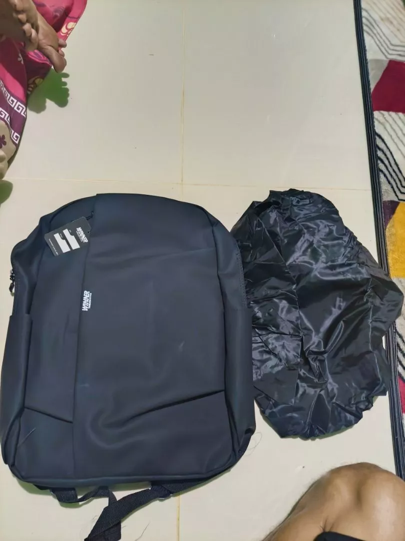 Tas Ransel Laptop Waterproof Bonus Rain Cover Ransel Pria Tas Sekolah Kuliah Kerja Winner 011-1 - Foto ulasan pembeli