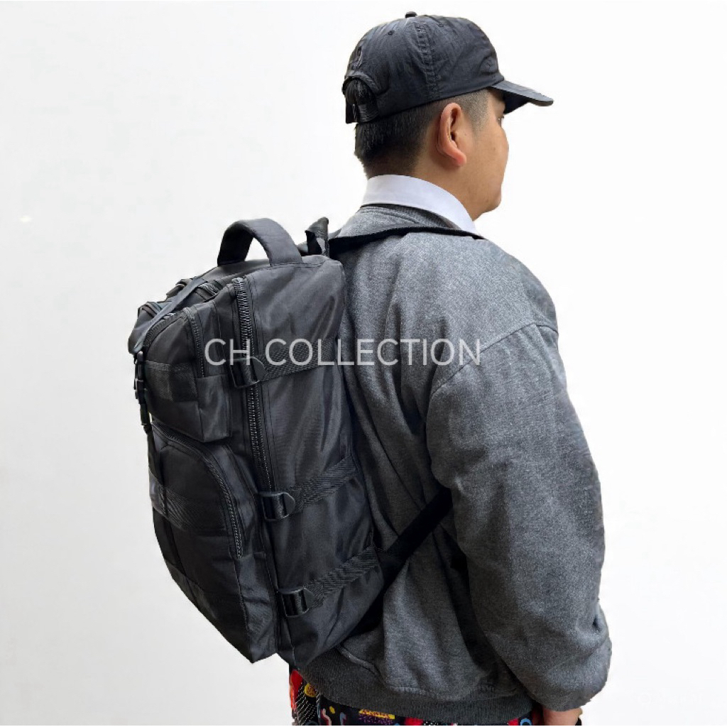 tas ransel laptop tas kuliah tas buat traveling model taktikal muat banyak COD - foto 9 dari 10