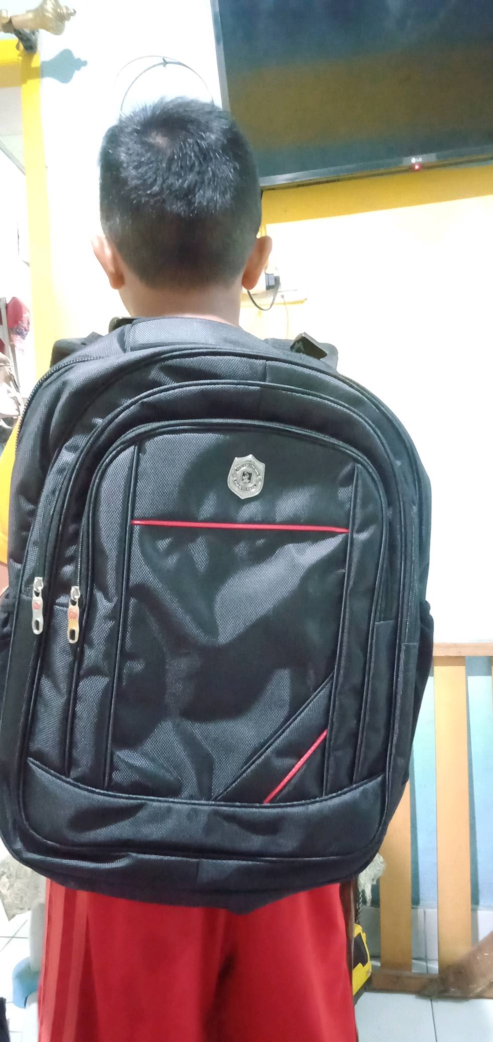 Tas Ransel POLO GLOBAL Tas Laptop Pria Anti Air – Ransel Kerja Kuliah Premium - Foto ulasan pembeli