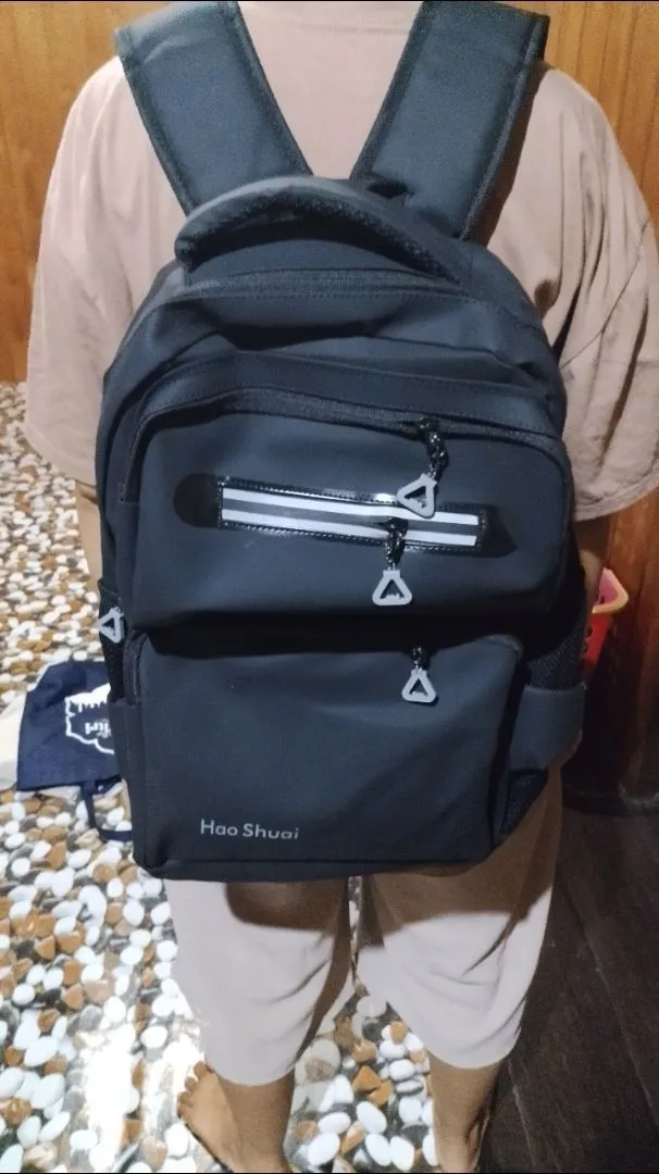 Tas Ransel Pria Wanita Waterproof Anti Air - Foto ulasan pembeli