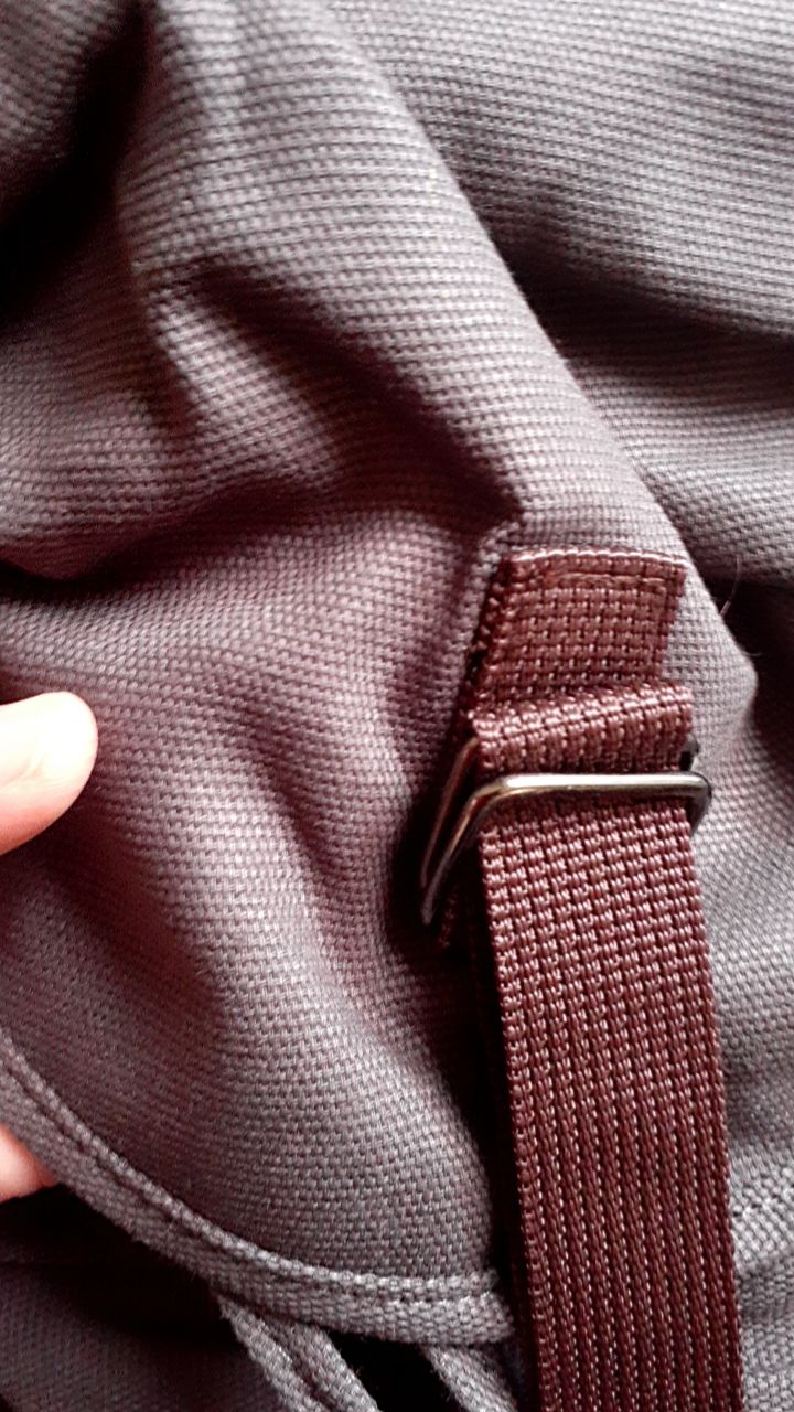 TAS RANSEL PRIA WANITA CANVAS LAPTOP 15 INCH UNTUK SEKOLAH/ KULIAH/HEALING/JALAN-JALAN - Foto ulasan pembeli