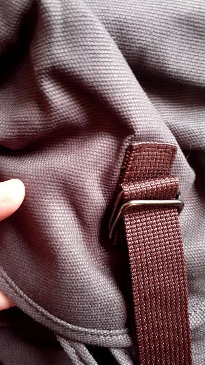 TAS RANSEL PRIA WANITA CANVAS LAPTOP 15 INCH UNTUK SEKOLAH/ KULIAH/HEALING/JALAN-JALAN - Foto ulasan pembeli