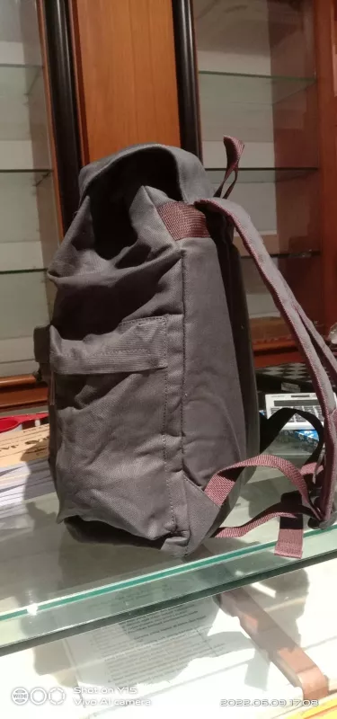 TAS RANSEL PRIA WANITA CANVAS LAPTOP 15 INCH UNTUK SEKOLAH/ KULIAH/HEALING/JALAN-JALAN - Foto ulasan pembeli