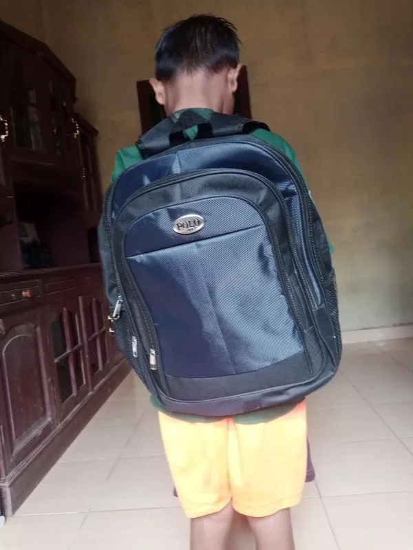 Tas Ransel Pria Wanita Murah Ada Saku Laptop - Foto ulasan pembeli