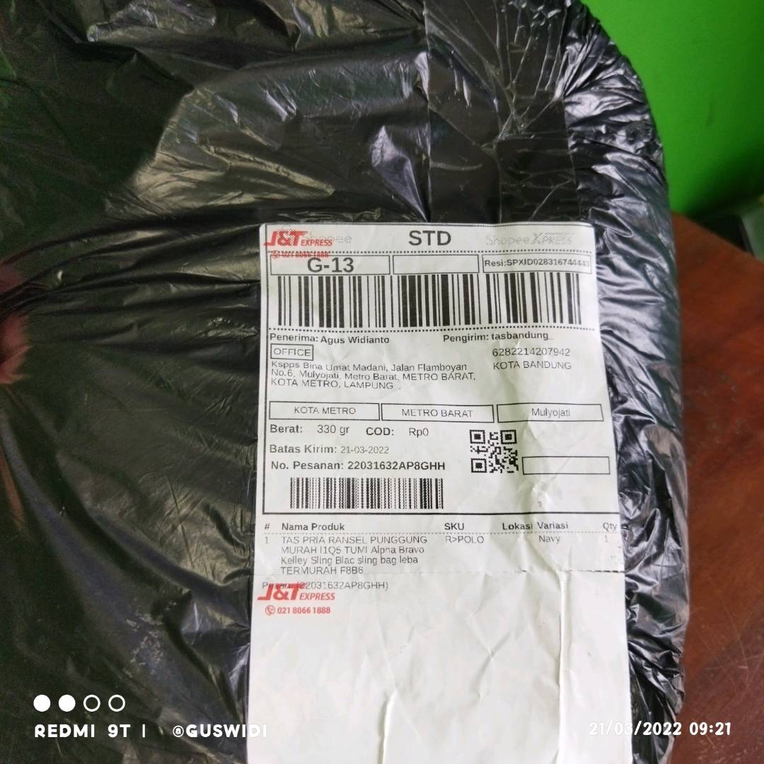 Tas Ransel Pria Wanita Murah Ada Saku Laptop - Foto ulasan pembeli