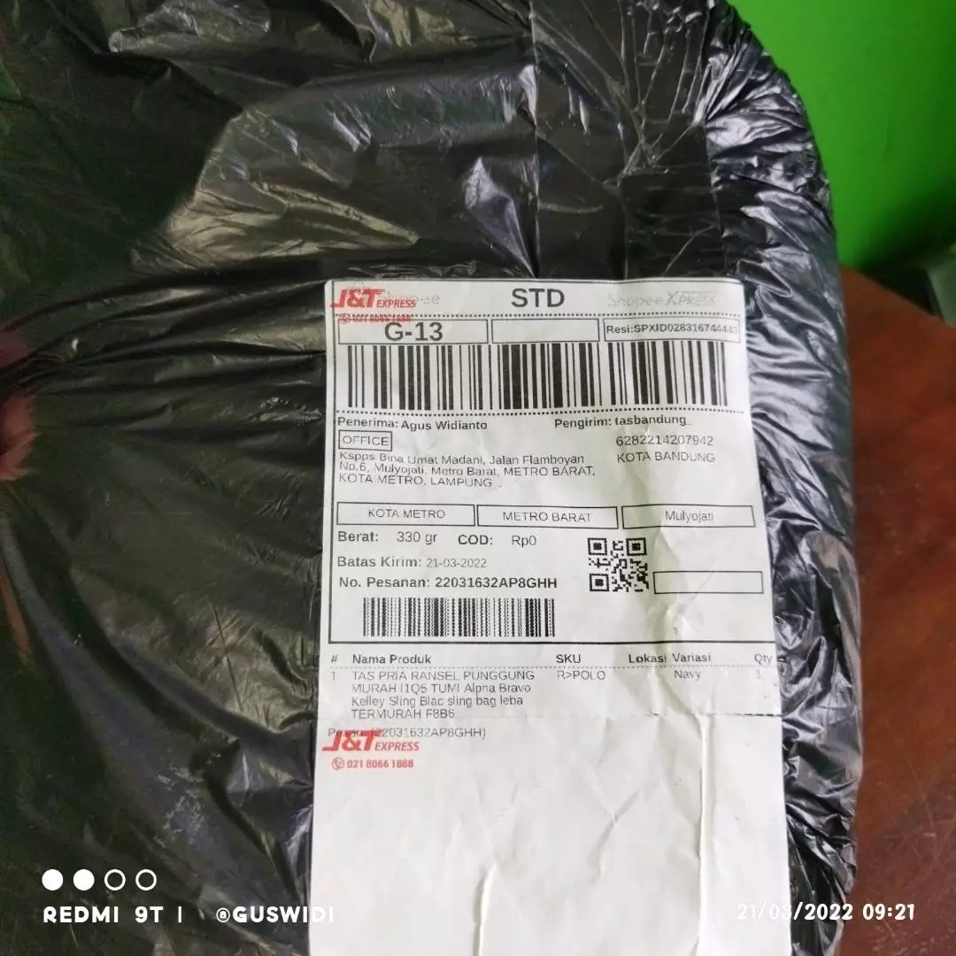 Tas Ransel Pria Wanita Murah Ada Saku Laptop - Foto ulasan pembeli