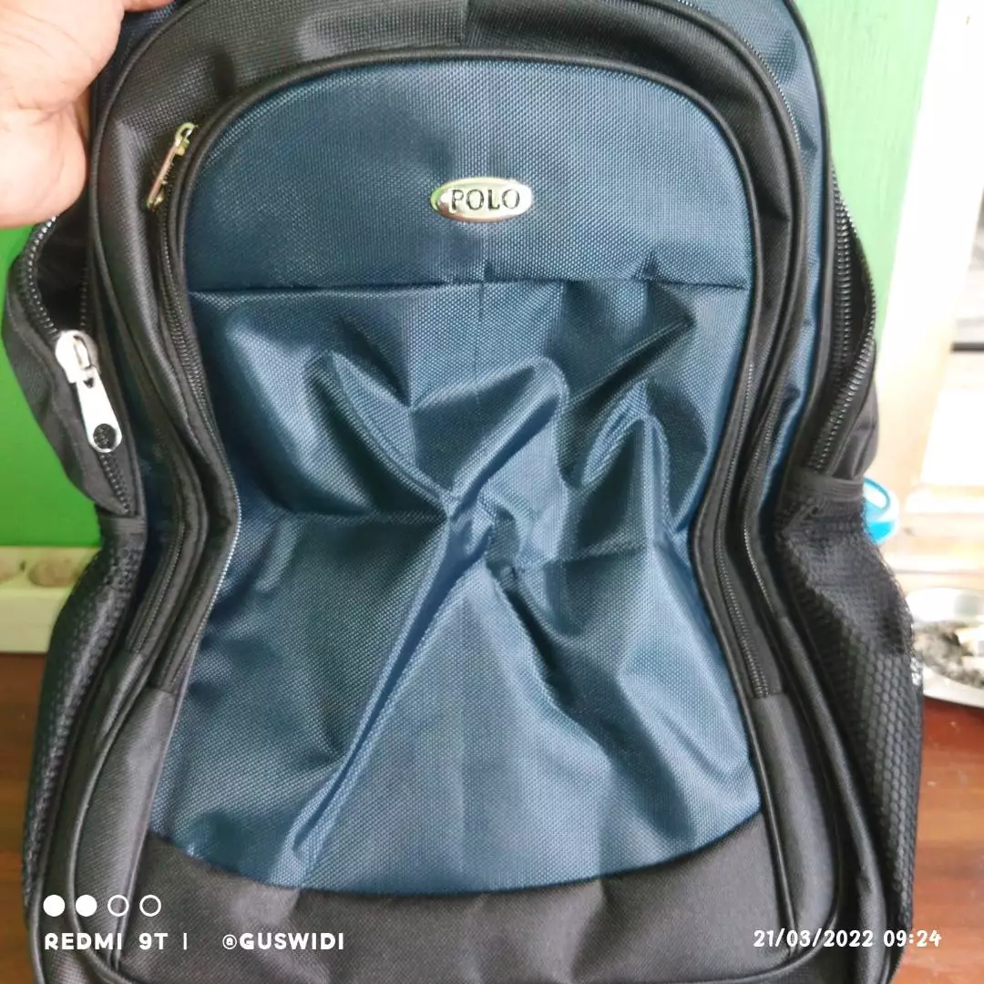 Tas Ransel Pria Wanita Murah Ada Saku Laptop - Foto ulasan pembeli