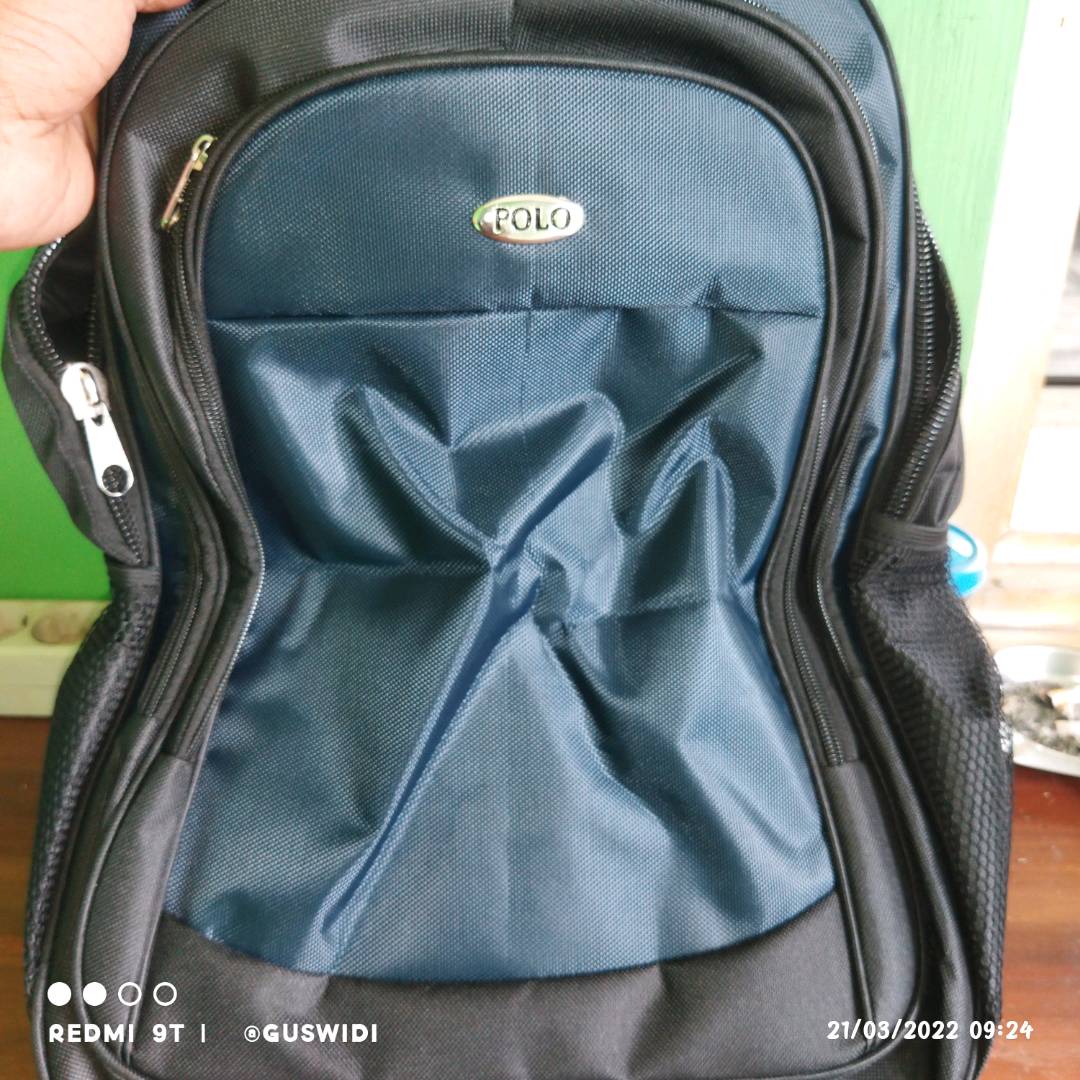 Tas Ransel Pria Wanita Murah Ada Saku Laptop - Foto ulasan pembeli