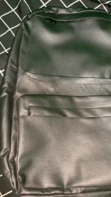 Tas Ransel Punggung Kulit Sekolah Pria Backpack Polos - Foto ulasan pembeli