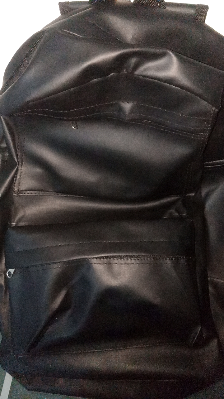 Tas Ransel Punggung Kulit Sekolah Pria Backpack Polos - Foto ulasan pembeli